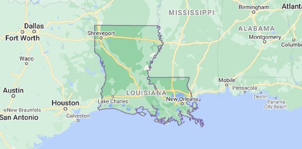 Louisiana map